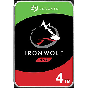 Seagate IronWolf 4TB 3,5 collu SATA III (6 Gb/s) servera diskdzinis (ST4000VN008)