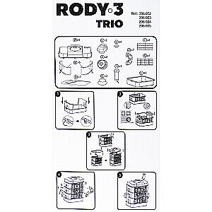 ZOLUX RODY3 TRIO būris, balts