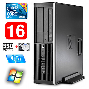 Personālais dators HP 8100 Elite SFF i5-650 16GB 240SSD+1TB DVD WIN7Pro