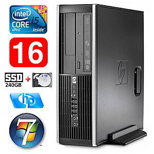 HP 8100 Elite SFF i5-650 16GB 240SSD+2TB DVD WIN7Pro