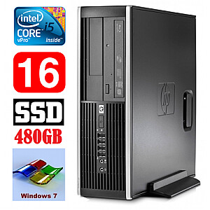 Personālais dators HP 8100 Elite SFF i5-650 16GB 480SSD DVD WIN7Pro