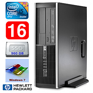 Personālais dators HP 8100 Elite SFF i5-650 16GB 960SSD DVD WIN7Pro