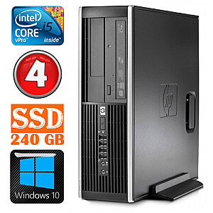 Personālais dators HP 8100 Elite SFF i5-650 4GB 240SSD DVD WIN10