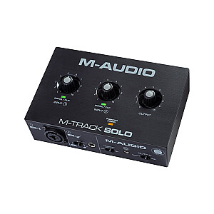 M-AUDIO M-Track Solo USB audio interfeisa kristāla priekšpastiprinātājs 16 bitu 48 kHz melns