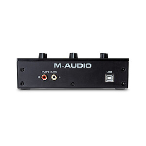 M-AUDIO M-Track Solo USB audio interfeisa kristāla priekšpastiprinātājs 16 bitu 48 kHz melns