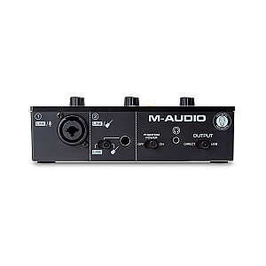 M-AUDIO M-Track Solo USB audio interfeisa kristāla priekšpastiprinātājs 16 bitu 48 kHz melns