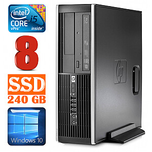 Personālais dators HP 8100 Elite SFF i5-650 8GB 256SSD DVD WIN10