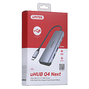 UNITEK HUB USB-C 3.1, 2X USB-A, 2X USB-C, 5 Гбит/с