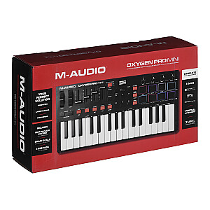 M-AUDIO Oxygen Pro Mini MIDI tastatūra 32 taustiņi USB melns