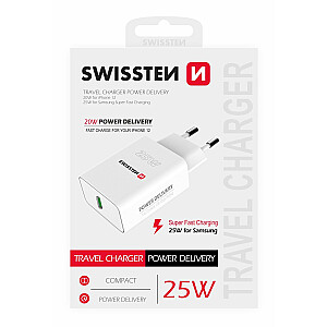 Swissten Premium 25W Сетевое зарядное устройство USB-C PD