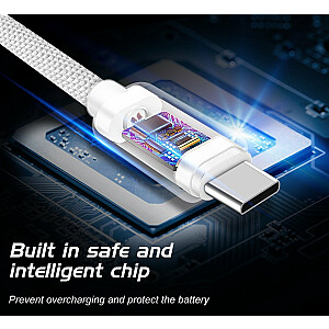 Swissten Textile Universāls Quick Charge 3.1 USB-C uz USB-C Datu un Uzlādes Kabelis 1.2m