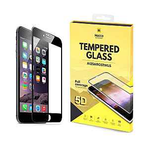 Mocco Full Glue 5D Signature Edition Tempered Glass Aizsargstikls Pilnam Ekrānam Apple iPhone 6 / 6S Melns