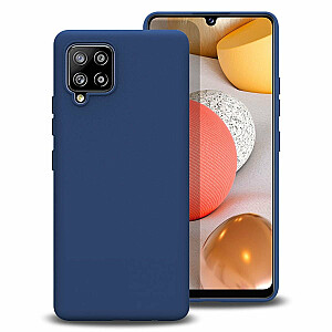 Mocco Liquid Silicone Soft Back Case Aizmugurējais Silikona Apvalks Priekš Samsung Galaxy A42 5G Zils