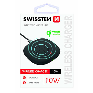 Swissten 10W Bezvadu lādētājs ar USB-C 1.5m kabeli