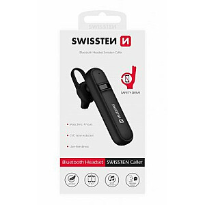 Swissten Caller Bluetooth 5.0 HandsFree Наушник с Функцией MultiPoint / CVC Noise Reduction