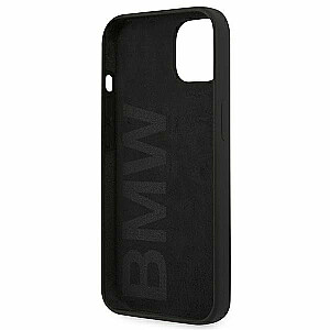 BMW BMHCP13SSILBK Hardcase Silicone Силиконовый защитный чехол для телефона Apple iPhone 13 Mini Черный