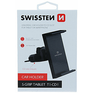 Swissten S-Grip T1-CD1 Универсальный Держатель В CD / Radio кдля Планшетов / Телефонов / GPS