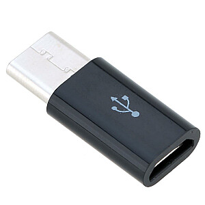 Mocco Universāls Adapteris Micro USB uz Type-C USB Savienojums Melns
