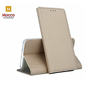 Mocco Smart Magnet Book Case Grāmatveida Maks Telefonam Nokia 9 PureView Zeltains