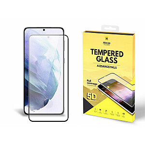 Mocco Full Glue 5D Signature Edition Tempered Glass Aizsargstikls Pilnam Ekrānam Samsung Galaxy S21 Plus Melns