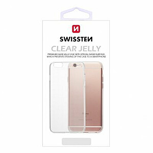 Swissten Crystal Clear Case 1 mm Aizmugurējais Silikona Apvalks Priekš Apple iPhone 7 / 8 Caurspīdīgs - Zils