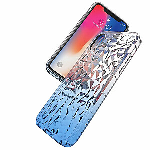 Swissten Crystal Clear Case 1 mm Силиконовый чехол для Apple iPhone 7 / 8 Прозрачный - Синий