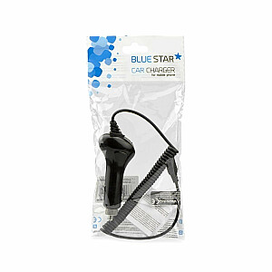 BlueStar Автомобильная Зарядка 12 V / 24 V / 2000 mA Micro USB Черная