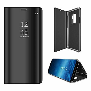 Mocco Clear View Cover Case Grāmatveida Maks Telefonam Samsung Galaxy A42 5G Melns