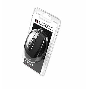 Logic LM-31 Оптическая мышь с USB-кабелем / 1000DPI / Черная