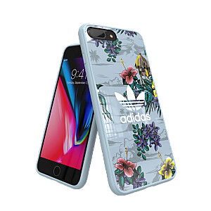 Adidas Floral Case Plastikāta Apvalks Priekš Apple iPhone X / XS Zils (EU Blister)