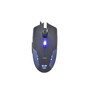 E-Blue Cobra II Junior Игровая мышь с Дополнительными кнопками / LED Подсветка / 1600 DPI / USB Синяя