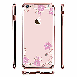 X-Fitted Пластиковый чехол С Кристалами Swarovski для Apple iPhone  6 / 6S Роза золото /  Грейсленд