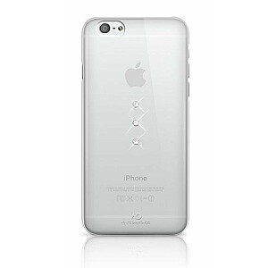 White Diamonds Trinity Aizmugurējais Plastikāta Apvalks ar Swarovski Kristāliem Priekš Apple iPhone 6 / 6S Caursīdīgs Ar Sudraba Kristāliem
