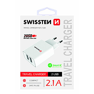 Swissten Travel Smart 2x USB 2.1A pieslēgvieta