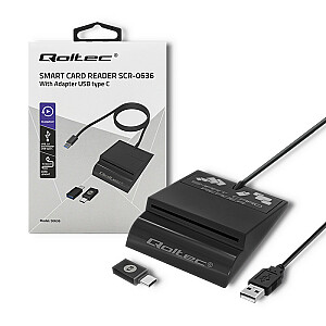 Qoltec 50363 USB kabelis 1,8 m USB 3.2 Gen 1 (3.1 Gen 1) USB C USB A Melns