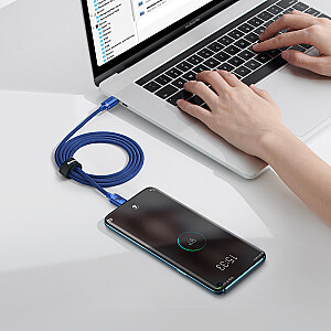 Baseus Crystal Shine Series cable USB cable for fast charging and data transfer USB Type C - USB Type C 100W 1.2m blue (CAJY000603)