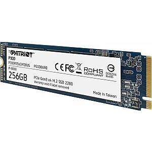 Твердотельный накопитель Dysk Patriot P300 256 ГБ M.2 2280 PCI-E x4 Gen3 NVMe (P300P256GM28)