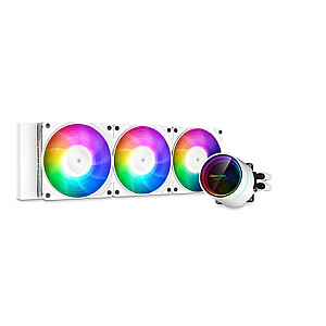 Deepcool CASTLE 360EX RGB White, Intel, AMD, CPU Liquid Cooler