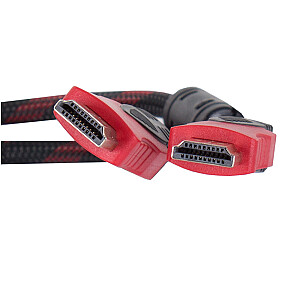 Fusion HDMI kabelis v2.0 / 4K / 3m sarkans