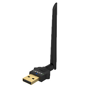EDUP EP - AC1669 1300Mbps divjoslu USB WiFi adapteris 2,4 GHz / 5,8 GHz / 802.11AC / ar ārēju antenu - melns