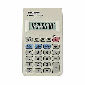 Sharp SH-EL233S Kabatas Mini Kalkulators