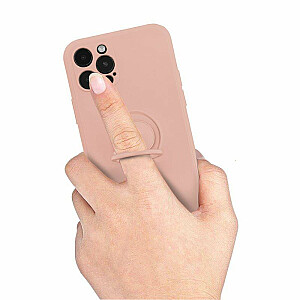 Mocco Pastel Ring Silicone Back Case Силиконовый чехол для Samsung Galaxy S22 Ultra 5G Розовый