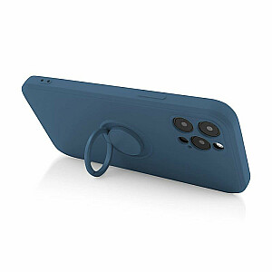 Mocco Pastel Ring Silicone Back Case Aizmugurējais Silikona Apvalks Priekš Samsung Galaxy S22 Ultra 5G Zils