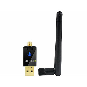 EDUP EP - AC1607 Двухдиапазонный 600 Mbps USB WiFi-адаптер 2,4 ГГц / 5,8 ГГц / с внешней антенной - черный