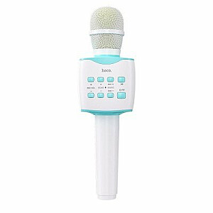 Hoco BK5 Bluetooth Karaoke Mikrofons Ar iebūvētu Skaļruni / LED / 5W / Aux / USB / MicroSD / Zils
