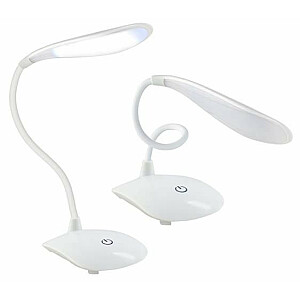RoGer LED 500LUX Galda Lampa / Micro-USB / 360 °/ 600mAh / Balta