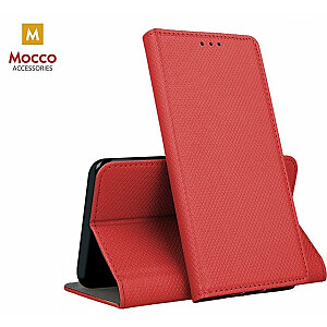 Mocco Smart Magnet Book Case Grāmatveida Maks Telefonam Samsung A805 / A905 Galaxy A80 / A90 Sarkans