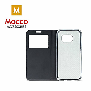 Mocco Smart Look Case Чехол Книжка с Окошком для телефона Apple iPhone XS / X Черный