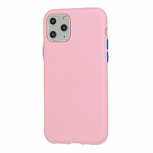 Mocco Soft Cream Silicone Back Case Aizmugurējais Silikona Apvalks Priekš Apple iPhone 12 Mini Gaiši rozā