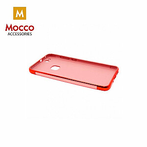 Mocco Exclusive Crown Силиконовый чехол с золотыми рамками для Apple iPhone 8 Красный